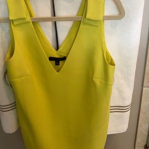 Banana Republic yellow v- neck blouse